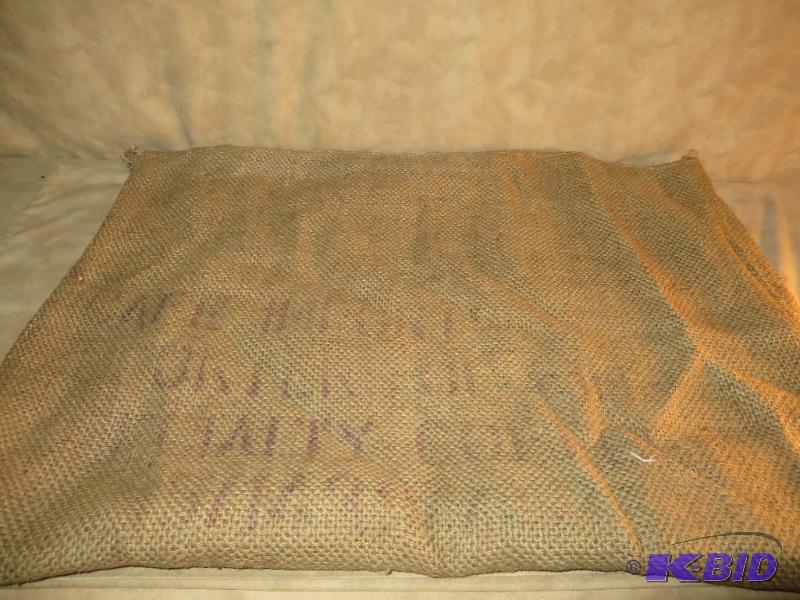 lot 104 image: 2 BURLAP BAGS