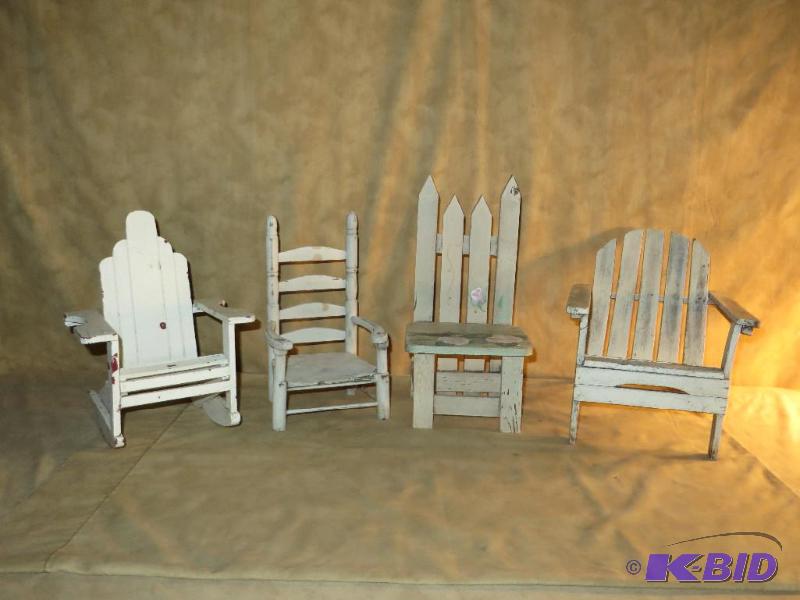 lot 12 image: 4 ADORABLE little chairs for ---