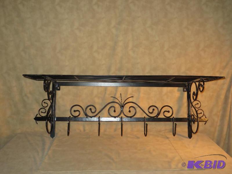 lot 2 image: GORGEOUS SCROLLED METAL SHELF - UNIQUE & Unusual