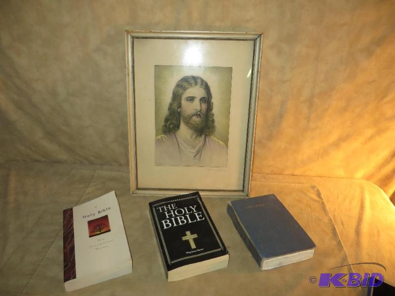 lot 44 image: CHARLES SINDELAR - print  -- 3 Bibles