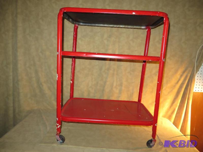 lot 45 image: 3 - Tier RED Cart