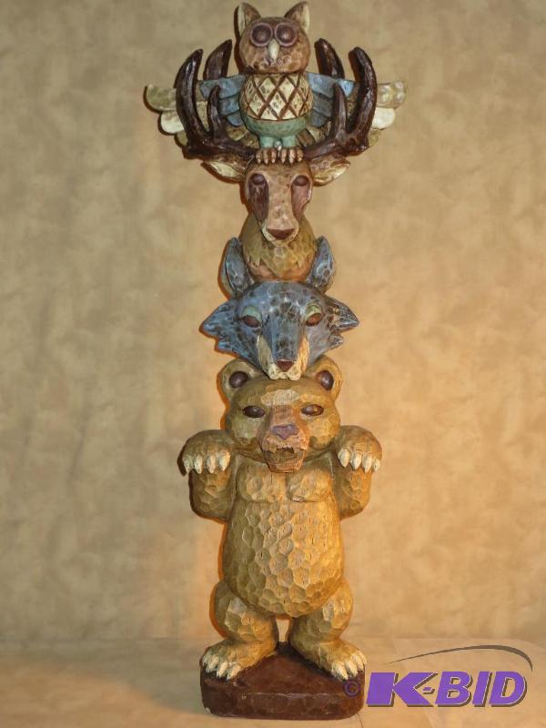 lot 6 image: NATIVE TOTEM POLE