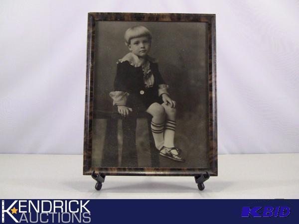 lot 108 image: Framed Antique Photo of a 3 12 Year Old Little Boy
