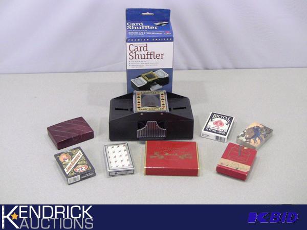 lot 127 image: Lot of Vintage Playing Cards, and Automatic Card Shuffler