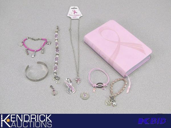 lot 134 image: Lot of Breast Cancer Awareness Items