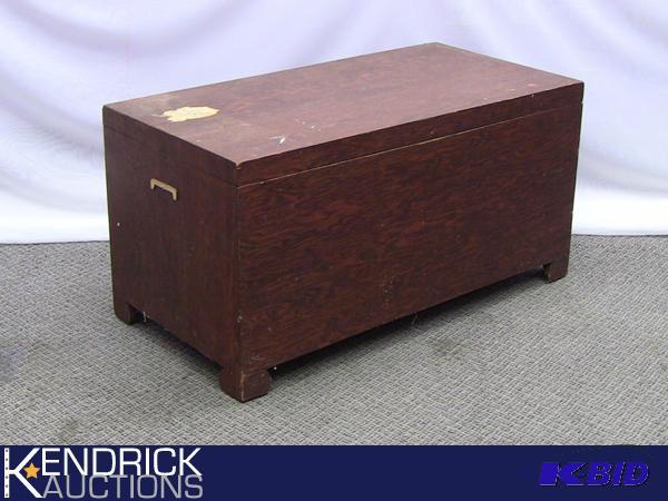 lot 19 image: Vintage Solid Wood Chest