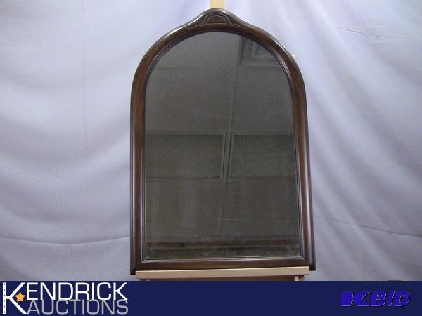 lot 33 image: Antique Wood Mirror