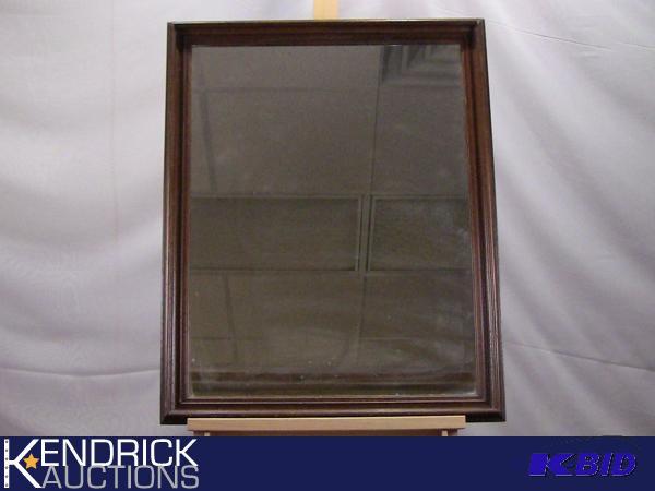 lot 35 image: Antique Wood Mirror