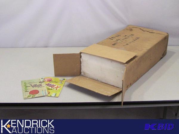 lot 49 image: Large Box of Candle Makers Wax Sheets, and Wax Making Project Books