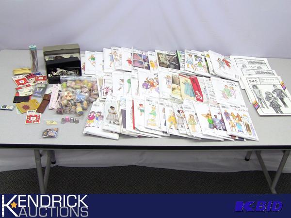 lot 50 image: Large Lot of Vintage Patterns, and Sewing Accessories