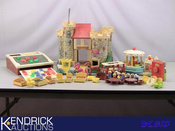 lot 51 image: Large Lot of Vintage Collectible Fisher Price Toys