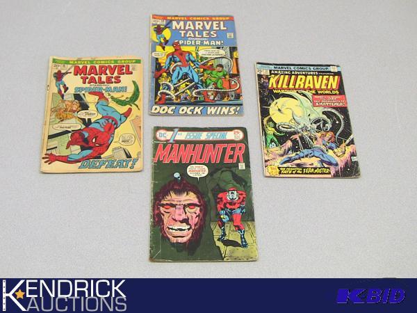 lot 64 image: Lot of 4 Collectible Vintage Marvel Comic Books
