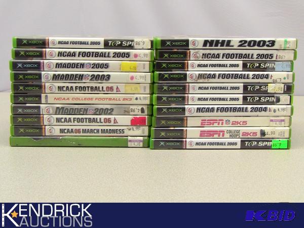 lot 70 image: Lot of XBOX Sports Video Games