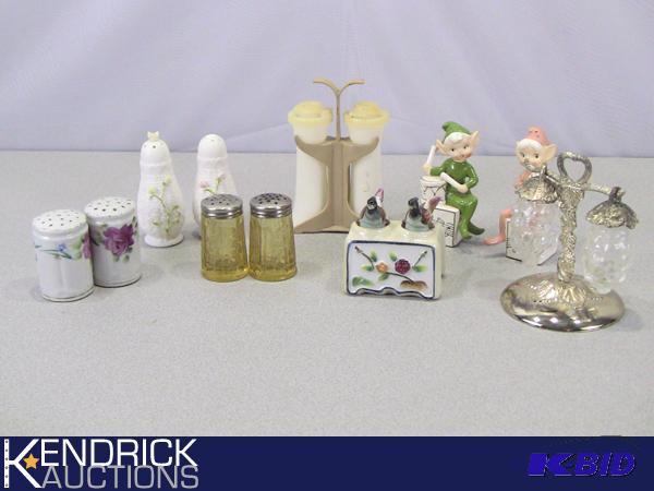 lot 93 image: Collection of Unique Salt and Pepper Shakers