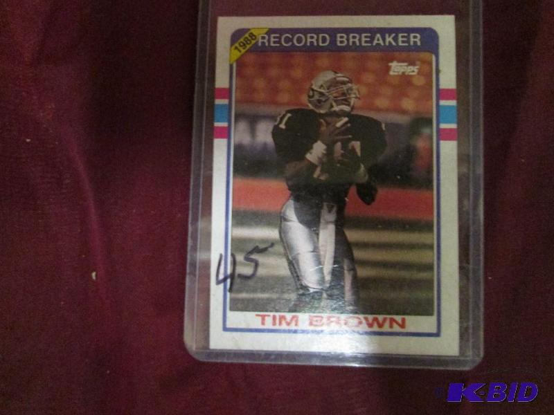 Tim Brown 1989 Topps Card...