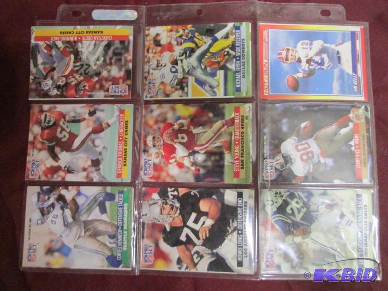 Page of football cards, be sure to see photo ...