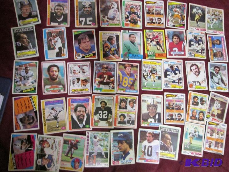 Lot of older, mainly Topps football cards...
