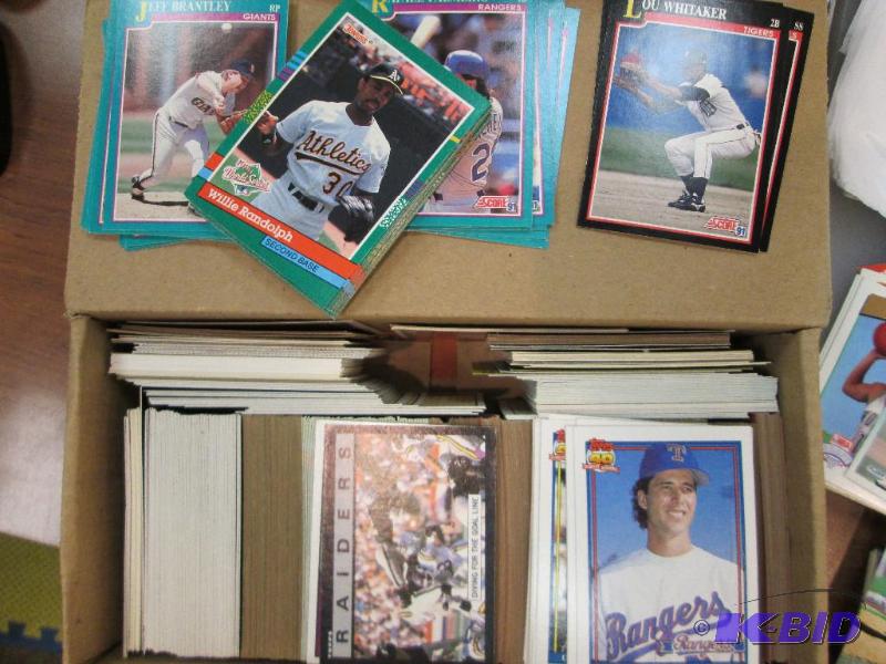 Box of mainly 91 Topps, Donruss, othersunsort...