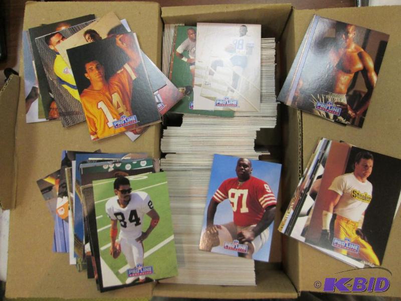Box of Pro Line Football cards...