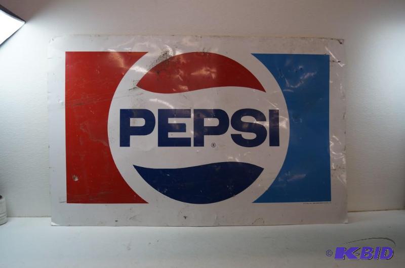 Metal Pepsi sign