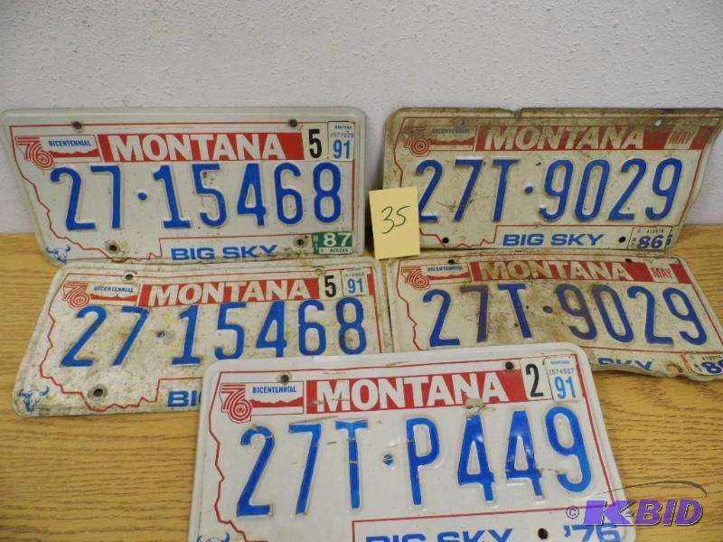 Montana License Plates