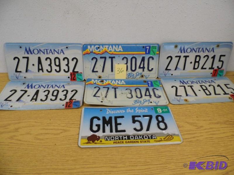Montana License Plates
