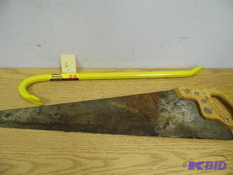 Stanley Wrecking Bar & Saw