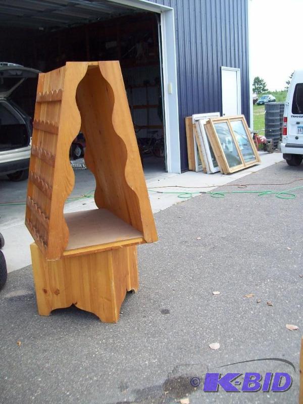 Wooden brochure display -good condition -the ...