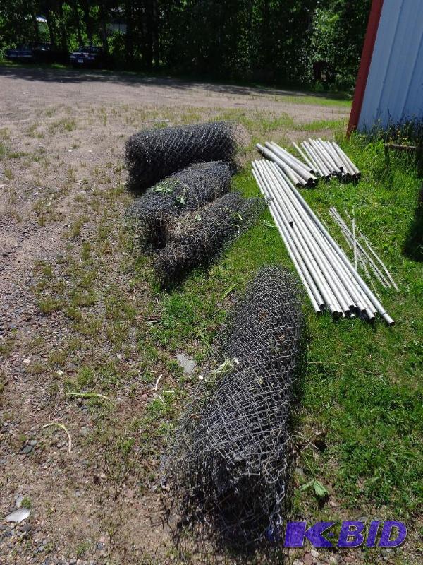 Chain Link Fencing and Posts Over 100 Feet of...