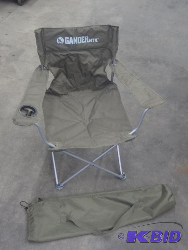 lot 110 image: Like New Gander Mountain Camping Chair With B...