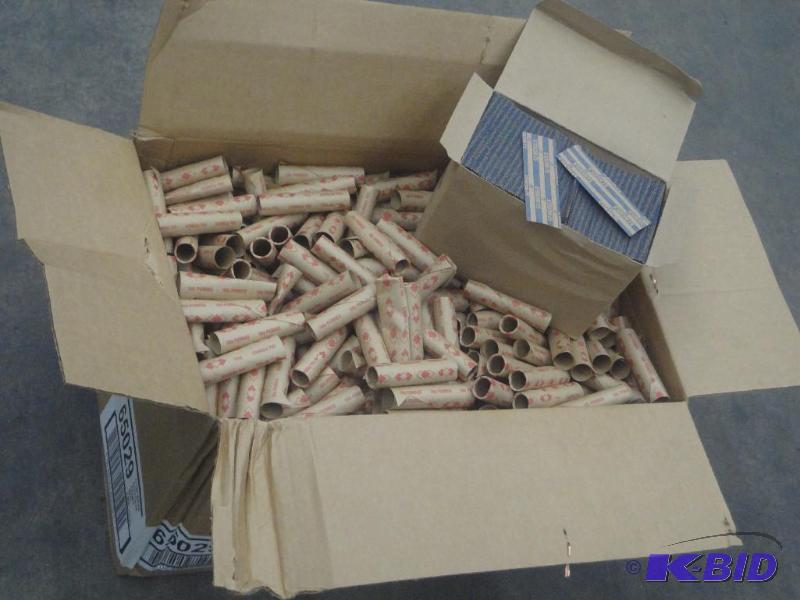 lot 116 image: Huge Lot Of Penny & Nickel Coin Wrappers...