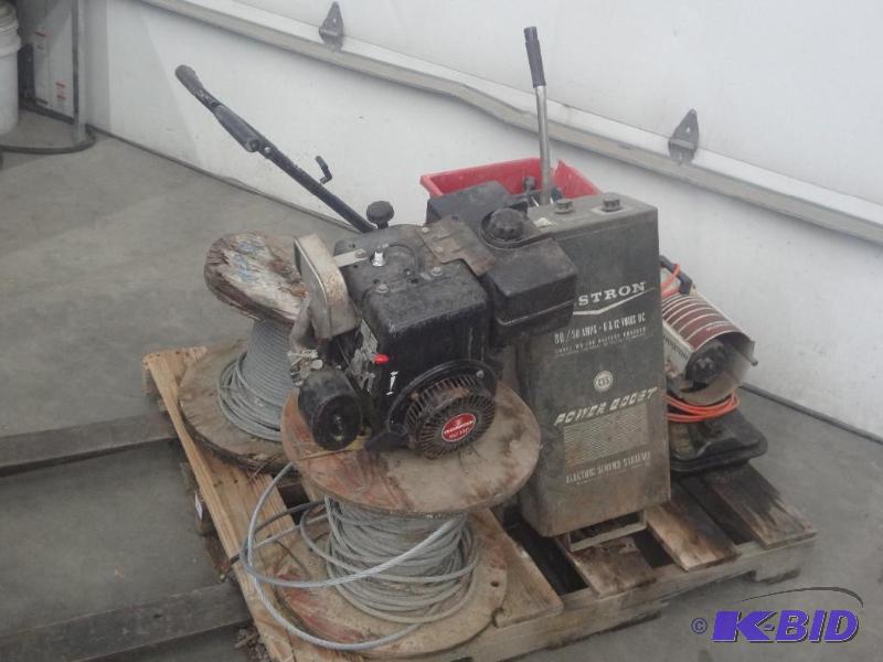 lot 12 image: Pallet Lot (2) Spools Of 716" Steel Ca...