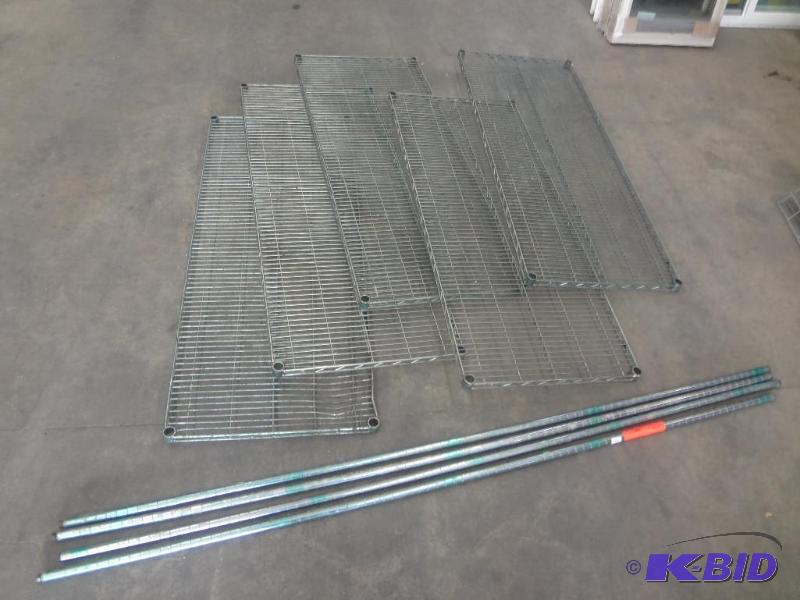 lot 122 image: 24&quotx60&quotx7ft 5-Level Steel Rack (Dis...