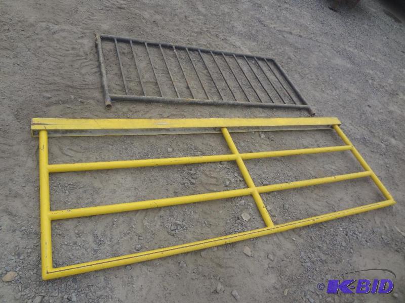 lot 2 image: (1) 9ft Steel Rolling Gate & (1) 7ft Stee...