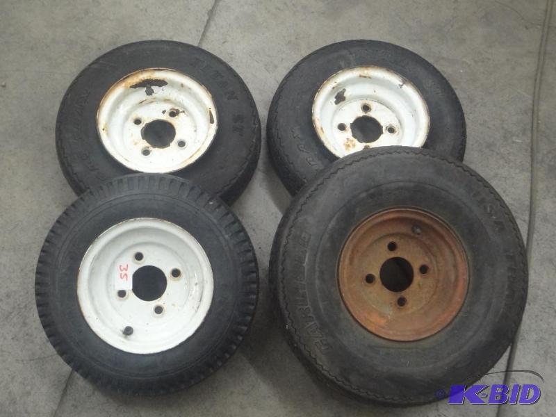 lot 35 image: (3) 4-Lug 4.808 & (1) 4-Lug 5.708 Trail...