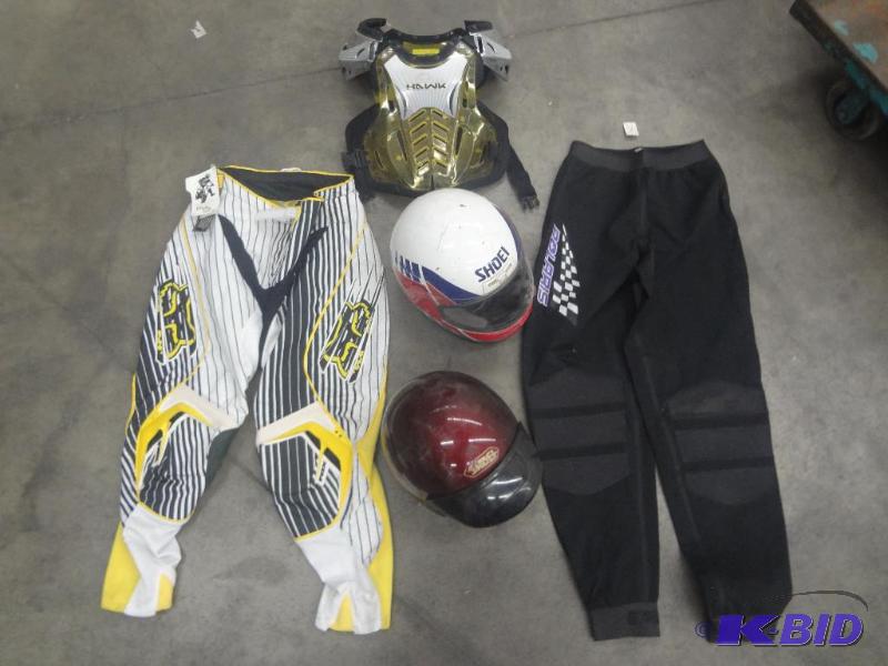 lot 41 image: Lot Of (2) Pairs Of New Jet-Ski Pants, (2) He...