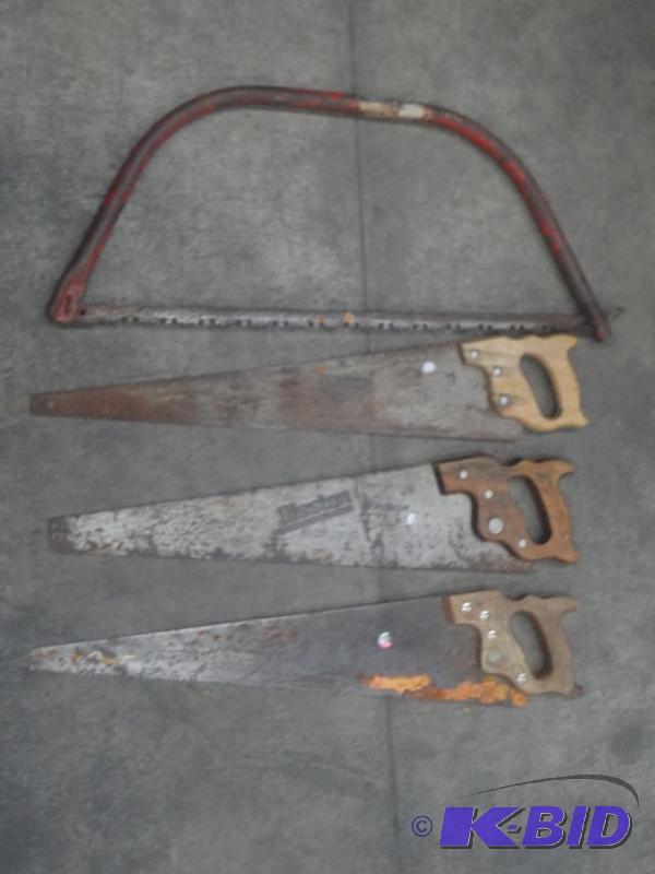 lot 52 image: Lot Of (4) Wood Saws...