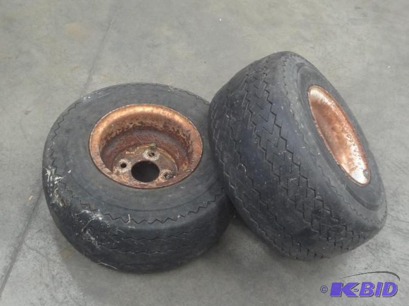 lot 73 image: (2) 4-Lug 18.58.58 Golf Cart Wheels & T...