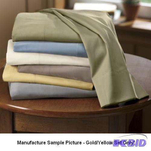lot 100 image: Full Size Sheet Set - GoldYellow Color - 100...