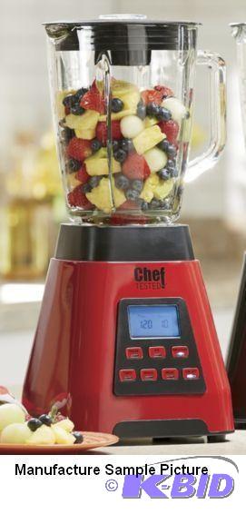 lot 114 image: Chef Tested Digital Blender - Model FCB205R-7...