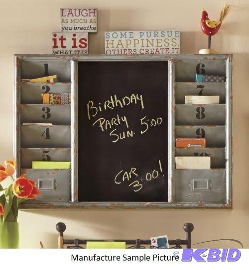 lot 128 image: Wall Organizer - Center section has a painted...