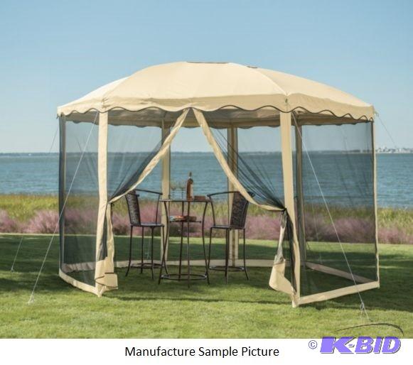 lot 134 image: Round Garden Gazebo -&nbspElegant, easy to s...