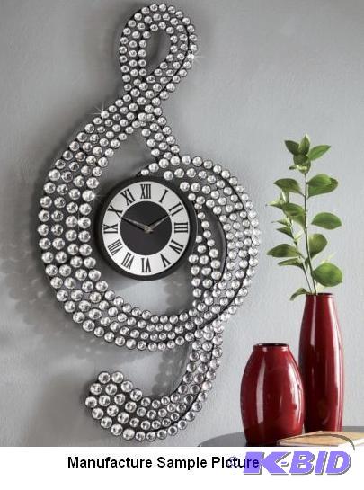 lot 160 image: Treble Clef Gem Clock -&nbspA fun, funky clo...