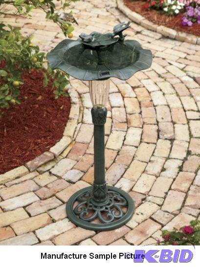 lot 182 image: Solar Bird Bath -&nbspBring water to the bir...
