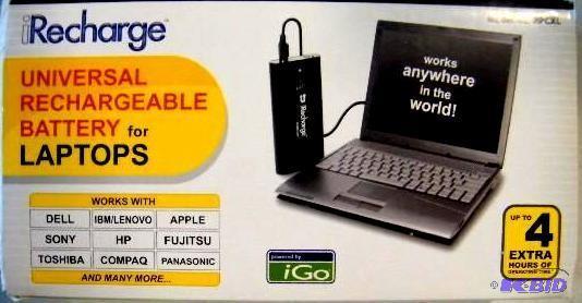 lot 24 image: iRecharge&nbspUniversal Rechargeable Battery...