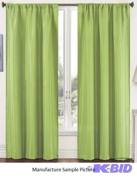 lot 29 image: Pear Green Curtains -&nbspRod Pocket Styles ...