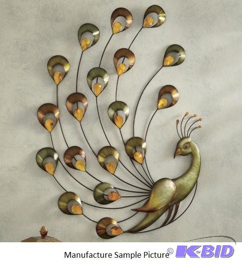 lot 33 image: Jeweled Peacock - This peacocks jewel-like p...