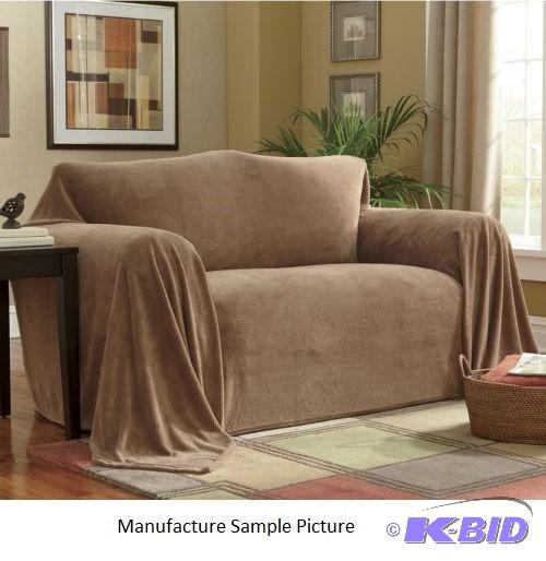 lot 37 image: Chocolate Color Furniture Cover - Loveseat - ...