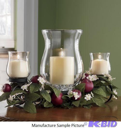 lot 43 image: Apple Candle Holder Centerpiece -&nbspSo rea...