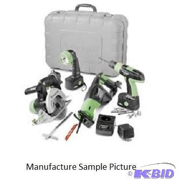 lot 60 image: Kawasaki 18V&nbspCordless Tool Set - (No Dri...